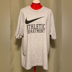 Nike Gray Athletic Department Short Sleeve Heather Grey Tee Shirt Men’s XL